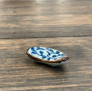 Chopsticks Rest 55x35x18mm LUMAS Blue Leaf