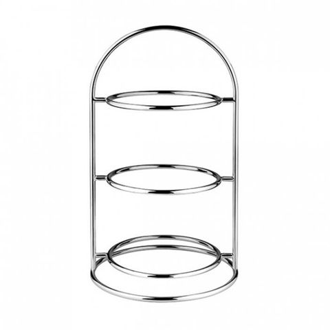 3 Tier Platter Stand Chrome Platted ATHENA