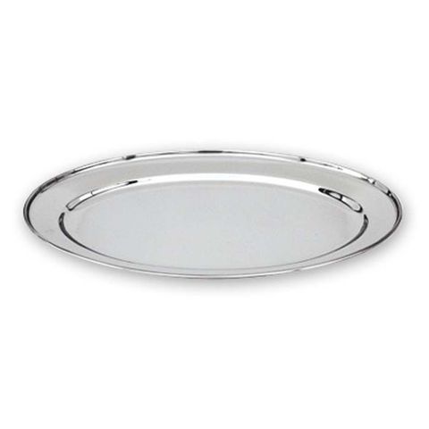 Oval Platter Rolled Edge 18/8 HD 250mm