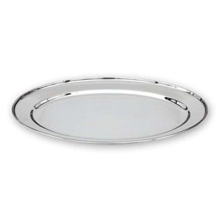 Oval Platter Rolled Edge 18/8 HD 350mm