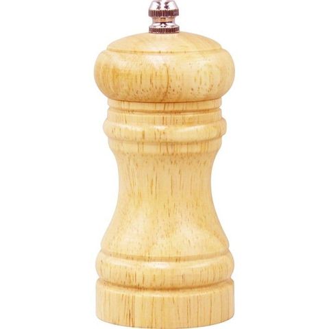 Salt/Pepper Mill Birchwood Ceramic Gear 115mm - Beige