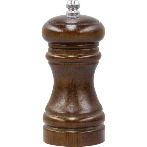 Salt/Pepper Mill Dark Wood Ceramic Gear 115mm - Dark