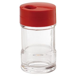 Acrylic Toothpick Holder with Red Lid