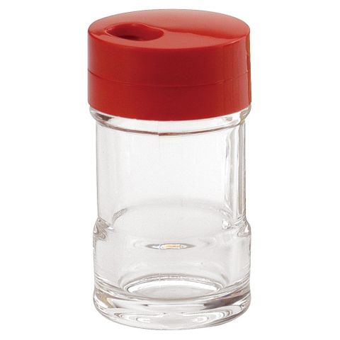 Acrylic Toothpick Holder with Red Lid