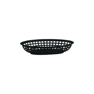 PP Oval Bread Basket 240x150x50mm Black