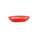 PP Oval Bread Basket 240x150x50mm Red