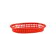 PP Rectangular Bread Basket 270x180x40mm Red