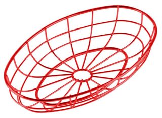 Wire Diner Basket 24x15x4cm Red