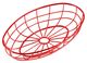 Wire Diner Basket 24x15x4cm Red