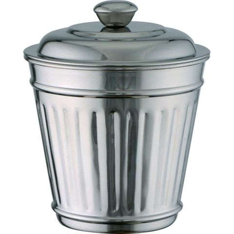 Miniatures Trash Can Ribbed 18/8 90x120mm