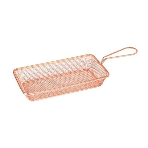 Brooklyn Rectangular Service Basket 190x100x35mm Copper MODA