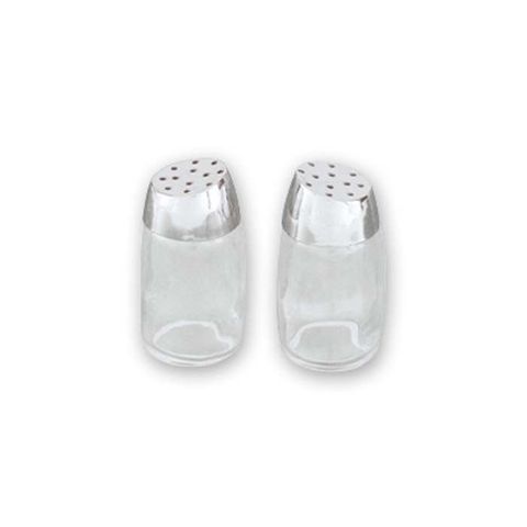 Salt & Pepper Shaker 30ml  - Round Chrome Plated Top