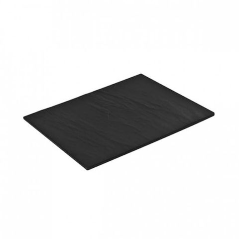 Melamine Rectangular Taroko Platter 325x260mm Black RYNER