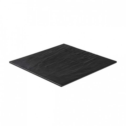 Melamine Square Taroko Platter 368x368mm Black RYNER