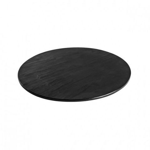 Melamine Round Taroko Platter 330mm Black RYNER