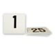 Plastic Table Number Set 1-50 Black on White