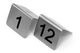 A Frame Table Numbers S/Steel 1-12 SET