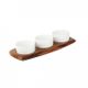 Relish Set W/3 Dipping Bowls 144x338mm ATHENA