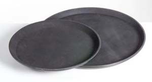 Round Non-Slip Tray 350mm Black