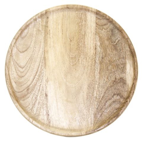 Mangowood Serving Board Round 300x15mm Natural