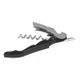 Bartenders Corkscrew & Bottle Opener w/Serrated Blade - Deluxe