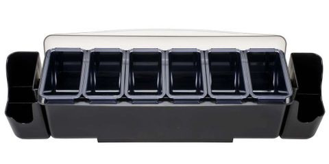 6-Compartment Shallow Condiment Holder  474 x168.5 x180mm