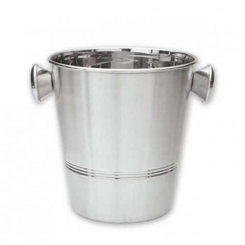 Wine Bucket w/Knobs 18/8 200x205mm Satin Finish