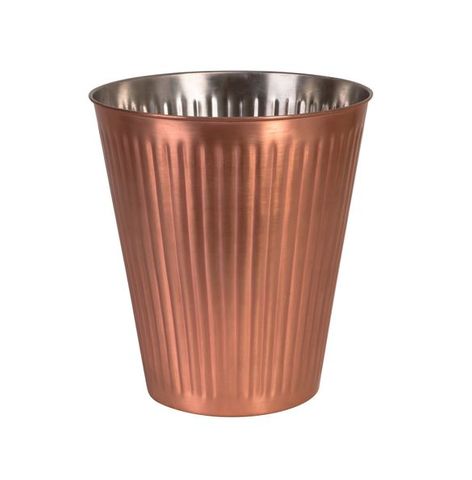 MODA Brookyln Wine Bucket Ribbed Copper