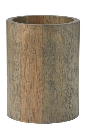 DIS Rubber Wood Utensil Holder D12.5x16.5cm