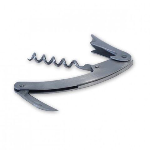 S/S Curved Waiters Friend with Serrated Blade
