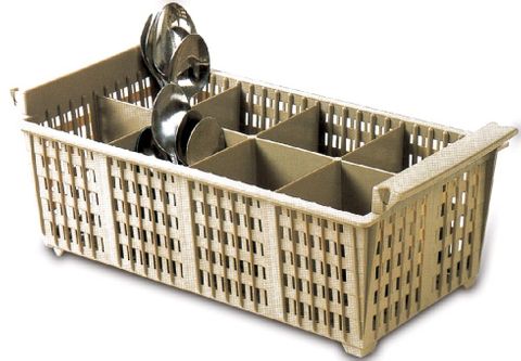 Cutlery Basket 8 Compartment Beige