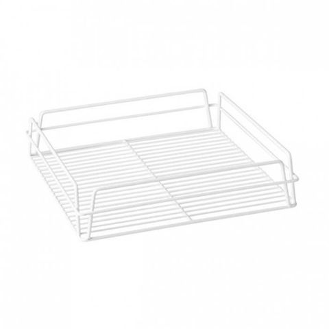 Glass Basket (White) - Square 355x355x75mm
