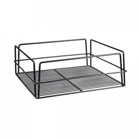 Glass Basket (Black) - Square High Sided 355x355mm