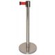 Bolero Polished Red Strap Barrier - 2m