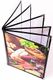 A4 Menu Cover Clear with Black Rim 32x23cm (4 pages)