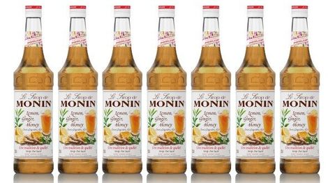 Monin Lemon Ginger Honey Syrup 700ml (6 bottles)