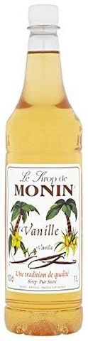Monin Vanilla Syrup 1L (4 bottles)