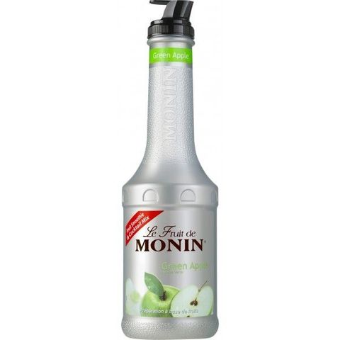 Monin Fruit Puree Green Apple 1L (4 bottles)
