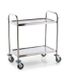 Large Stainless Steel 2 Shelf Utility Trolley 860×540×940mm