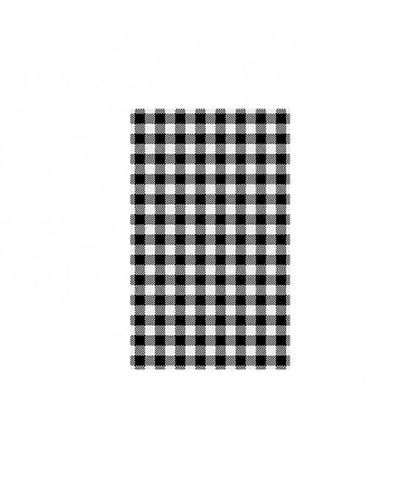 Black Gingham Greaseproof Paper 190x310mm MODA