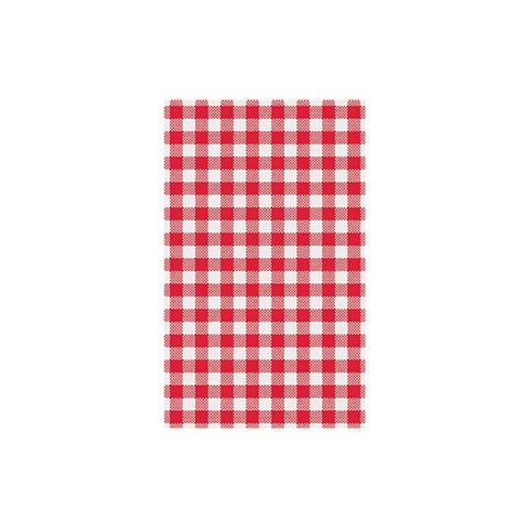 Red Gingham Greaseproof Paper 190x310mm MODA (30 packs)