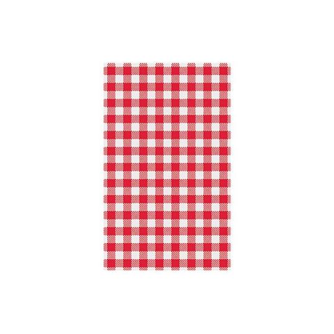 Red Gingham Greaseproof Paper 190x310mm MODA (30 packs)