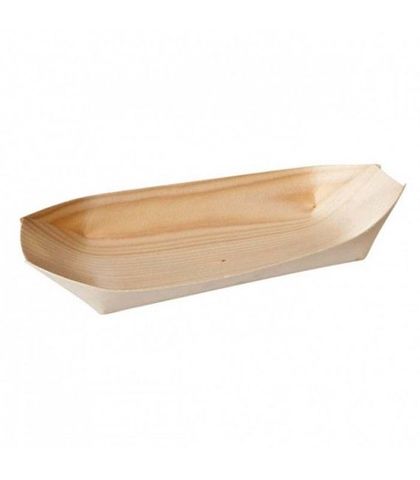 OVAL BOAT-BIO WOOD, 140x75mm (50pcs/PACK)