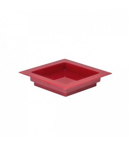 MINI SQUARE DISH-RED, 70x70mm 100pcs / PACK