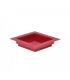 MINI SQUARE DISH-RED, 70x70mm 100pcs / PACK