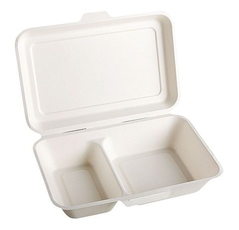 Sugar Cane Range Lunch Box Small Eco box 2 Compartment 500/ctn