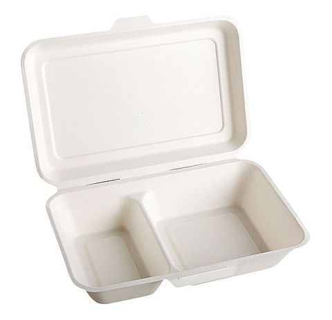Sugar Cane Range Lunch Box Small Eco box 2 Compartment 500/ctn