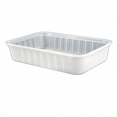 500mL Ribbed Container Clear (50/pack)
