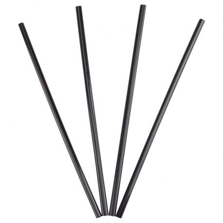 Plastic Straw - 210mm Standard (BLACK) 5000pcs