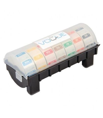 Dissolvable 25mm Day of The Week Label Kit with Dispenser